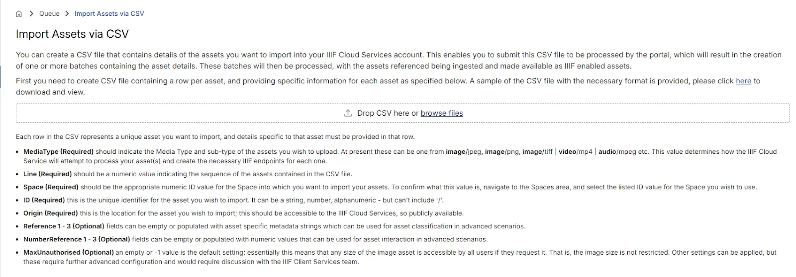 Fig. 2.1e: Import Assets view