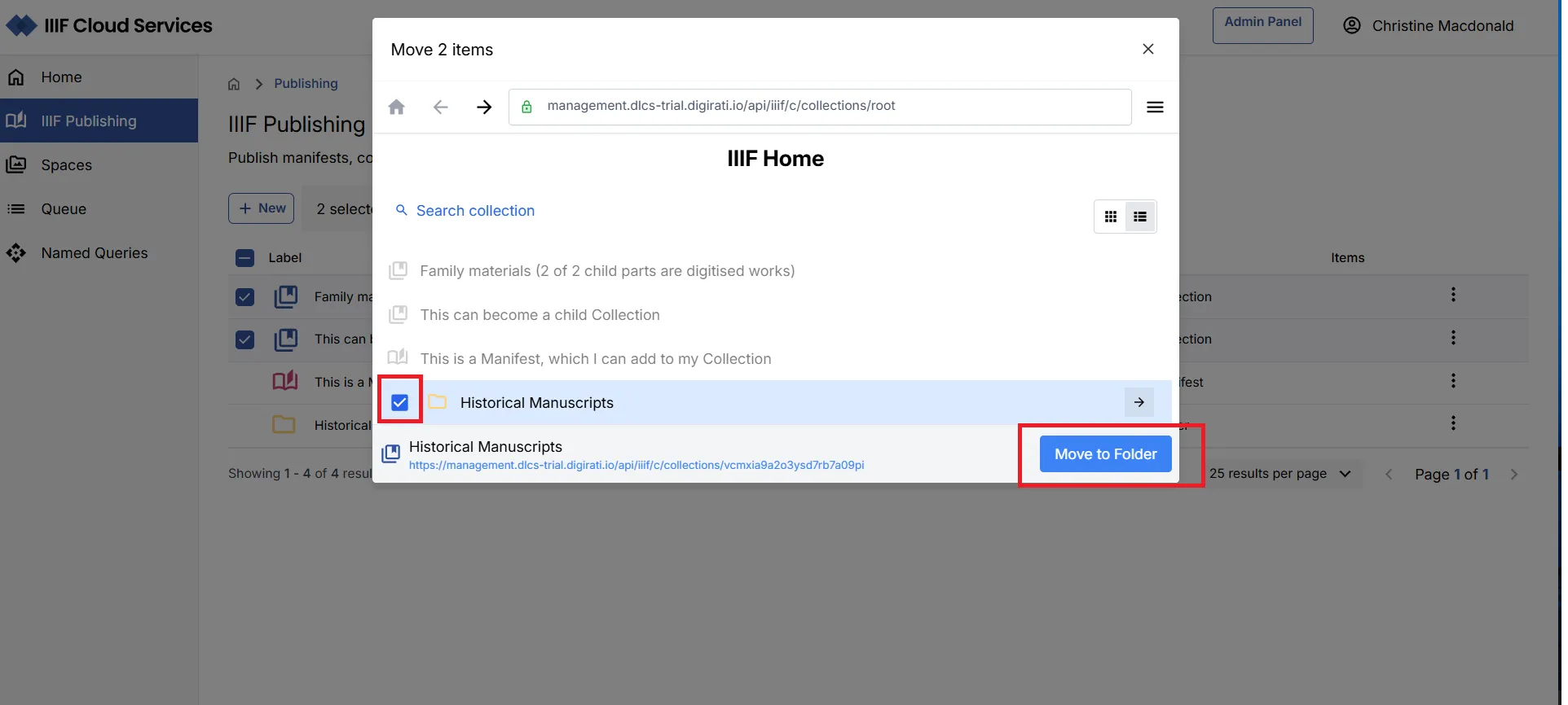 Fig. 3.5.1b: Choose the destination folder